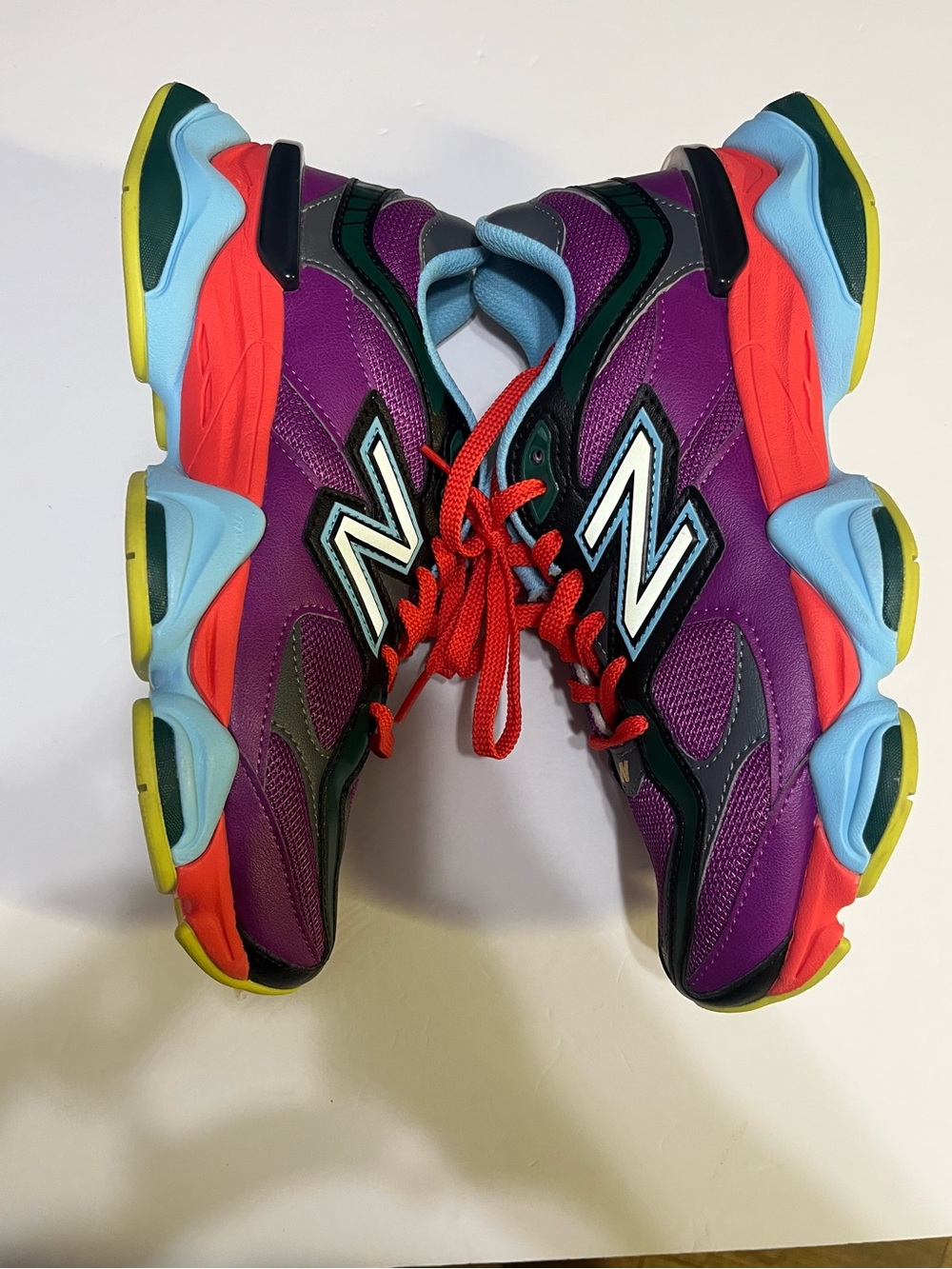 New Balance Multicolor Running Sneakers - Purple, Teal & Red - Picture 13 of 14